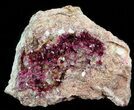 Roselite and Calcite Crystals on Matrix - Morocco #44766-1